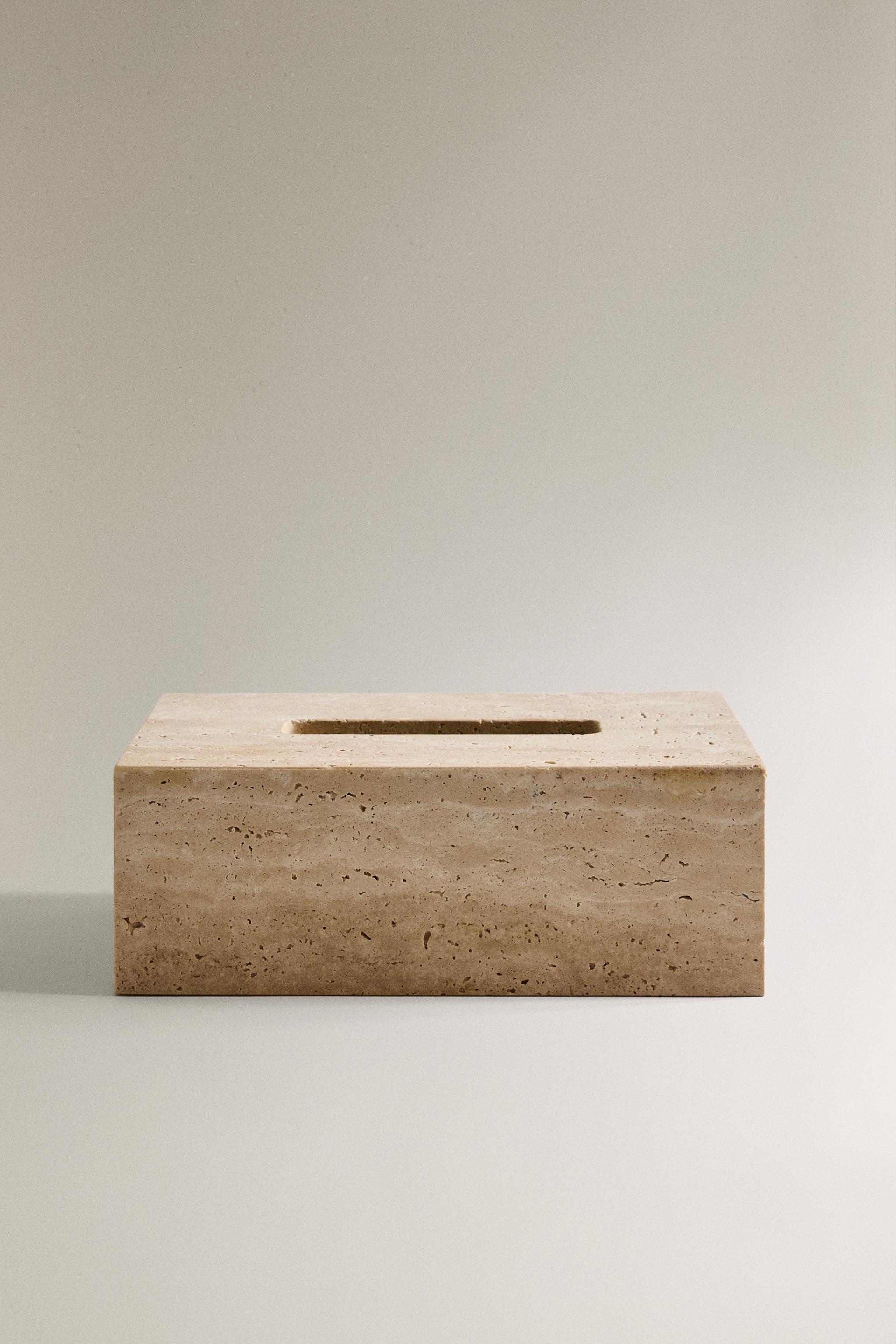 MARBLE BEIGE TISSUE BOX